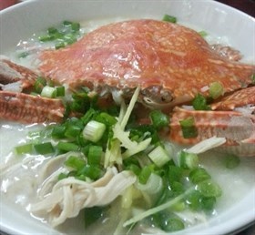 Flower Crab Congee Recipe 花蟹粥食谱