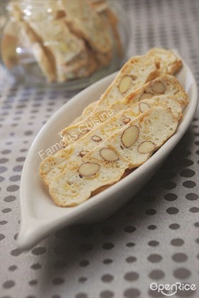 Corn Flake & Almond Biscotti Recipe 粟米酥脆饼食谱