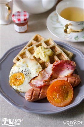 Scotland Breakfast Waffle Recipe 苏格兰早餐格子松饼食谱