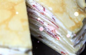 Strawberry Mille Crepe Recipe 法式千層草莓蛋糕食谱