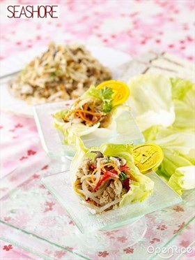 Egg Fuyong with Crabmeat in Lettuce Cups Recipe 芙蓉桂花蟹肉食谱