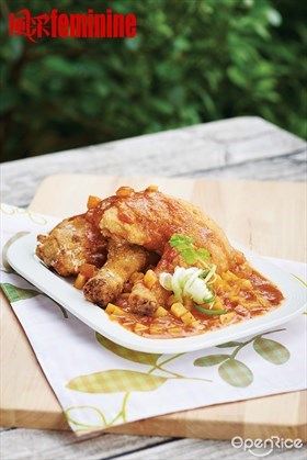 Deep-Fried Chicken with Potato Sauce Recipe  马铃薯酱炸鸡食谱