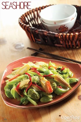 Thai Style Vegetarian Stir-fried Stink Beans Recipe   泰式素臭豆食谱