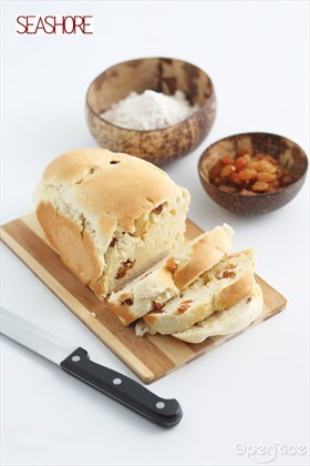 Coconut Bread Loaf Recipe 椰香面包食谱
