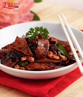 Gong Bao Mock Cuttle Fish Recipe 宫保素鱿鱼食谱