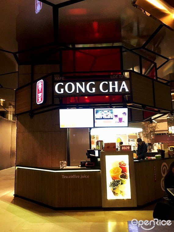 Gong Cha's Menu Taiwanese Juices / Bubble Tea / Tea / Yogurt Stall