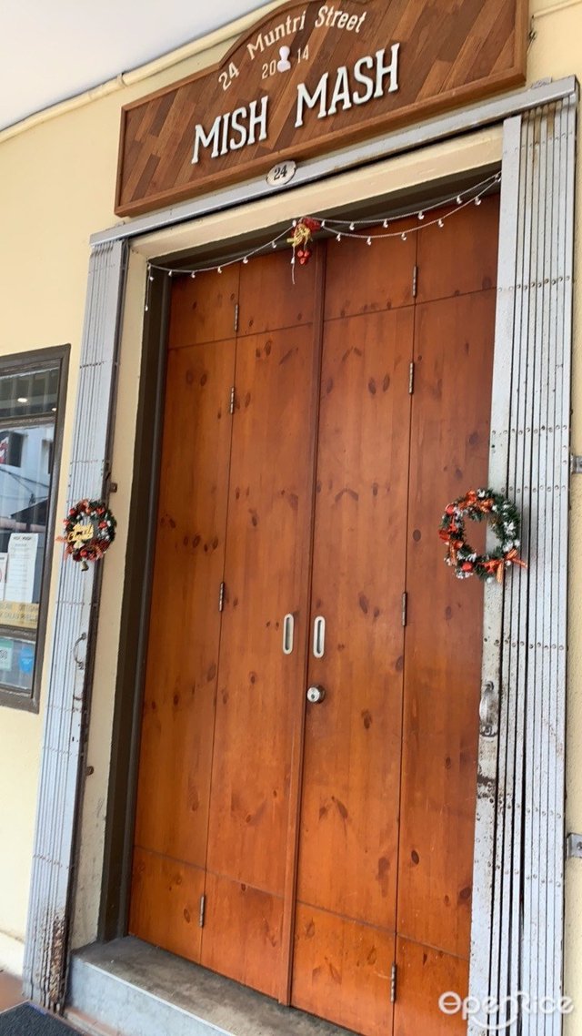 Mish Mash's Menu Western variety Café in Town Penang