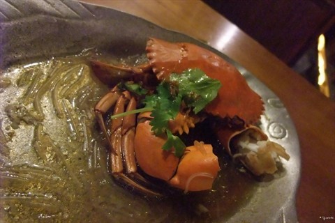 Crab with vermicelli