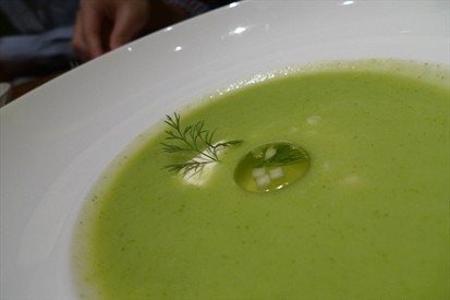 Chilled Cucumber Soup with Gin Jelly RM12