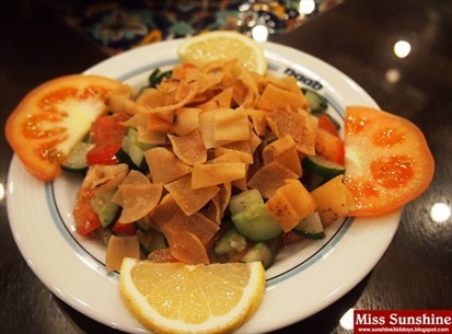 Salad: Iranian Fatush Veggie. RM9.90