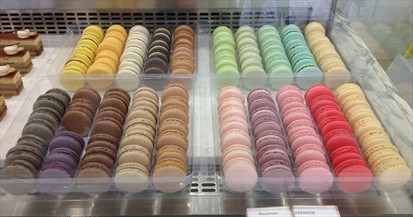 Colourful macaroons