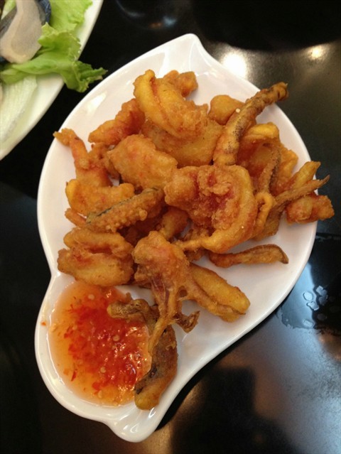 Loving the fried calamari