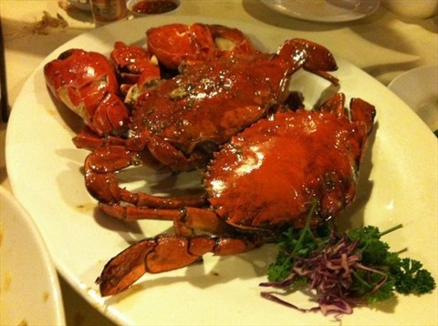 Baked crab