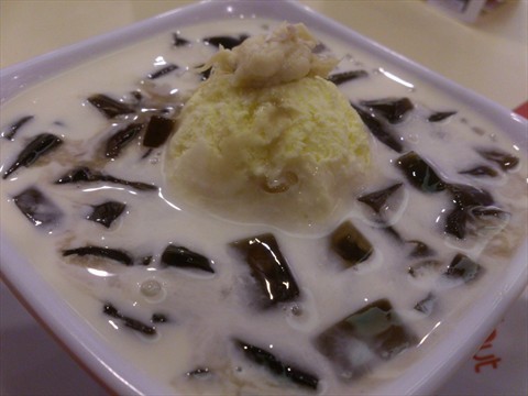 Durian ice cream dessert