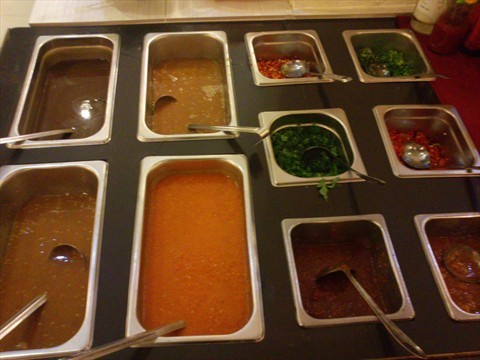 Various dipping sauces