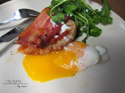 yolk richness coats the rest of ingredients