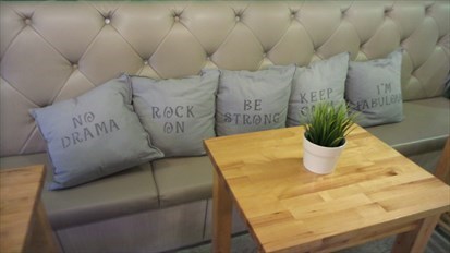 Cosy and inspirational even to sit down