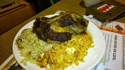 Stew Lamb and Fried Rice