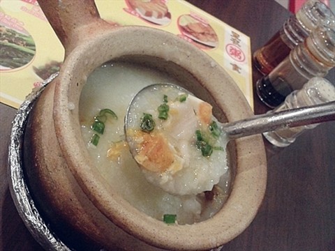 Fish Porridge with salted egg