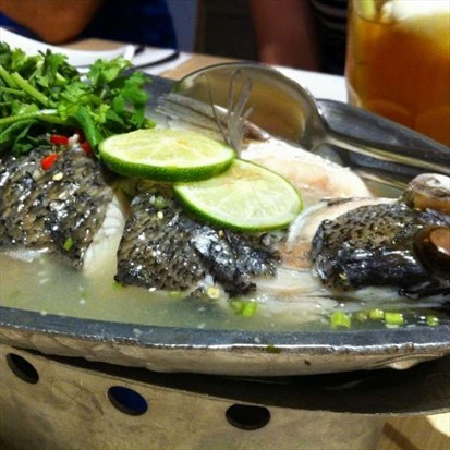 Steam Fish with Lime Sauce