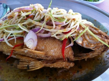 Thai Style Deep Fried Tilapia