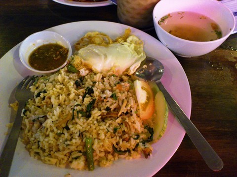 Nasi Goreng Kampung, at a Malay restaurant near Kinta Riverfront Hotel.
