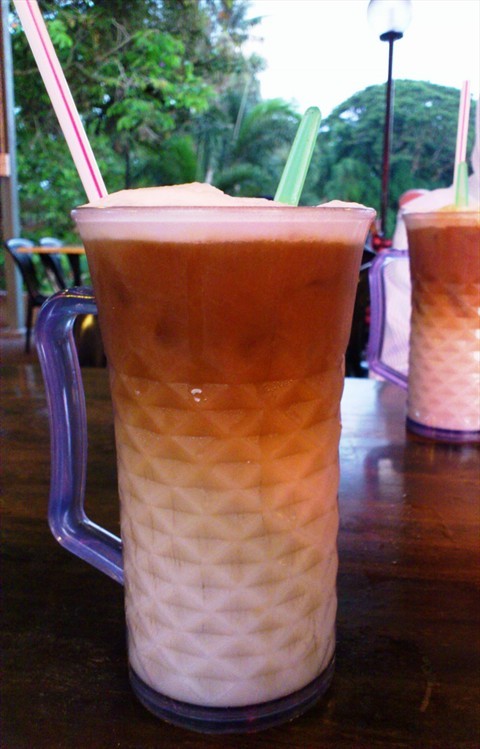 Iced Nescafe at a Malay restaurant near Kinta Riverfront Hotel, Ipoh Perak.