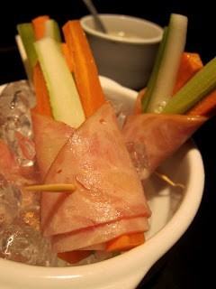 Chicken Ham Roll with Vegetables