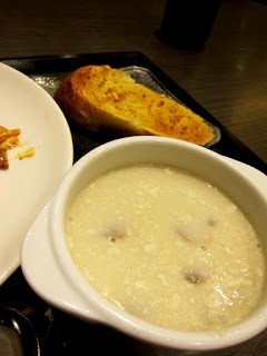 Soup with Garlic Bread