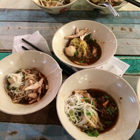 Boat noodles at RM1.90 each