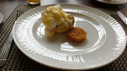 Loved their hollandaise sauce on eggs Benedict.