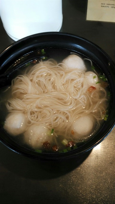 Nice noodle with bouncy fish ball