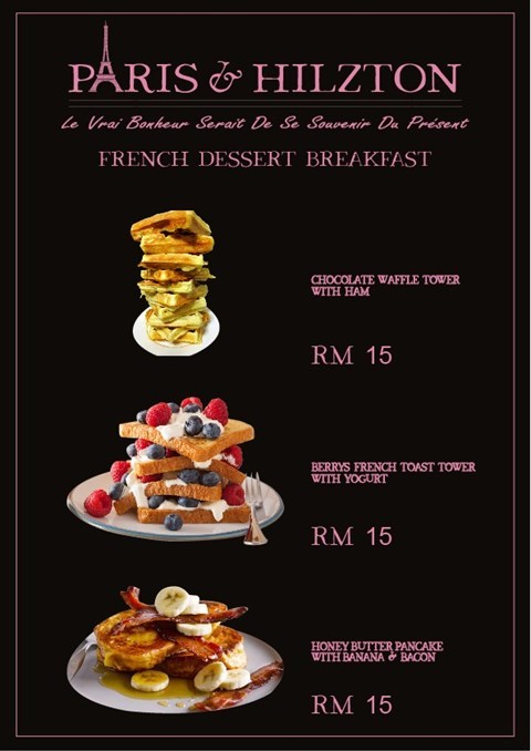 here is the latest menu of them
there are all day breakfast available
i tried the 1st one it is so special !!