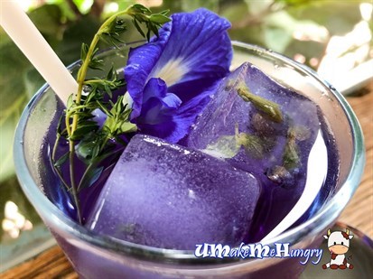 Close up to Butterfly Pea Drink