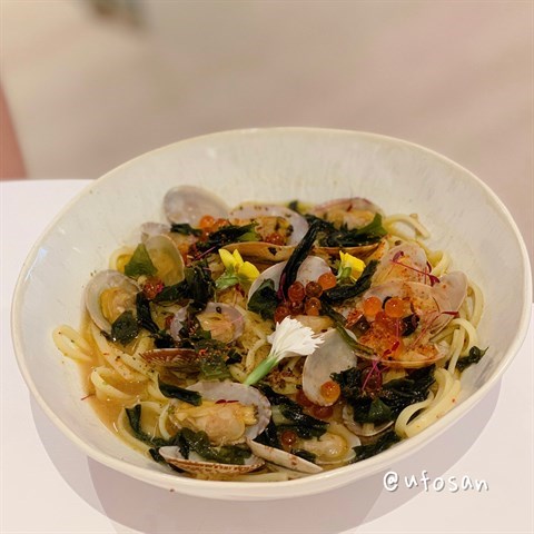 Pasta  soup  with  clam  #ccbymel  